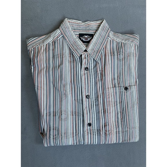 Harley Davidson Other - Harley Davidson Mens Button Up Shirt Size M Medium Short Sleeve Oem